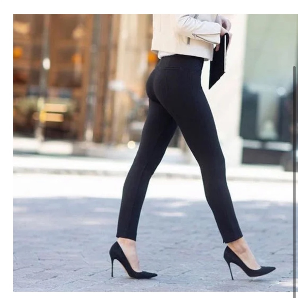 SPANX Perfect black pants back seam skinny pants
